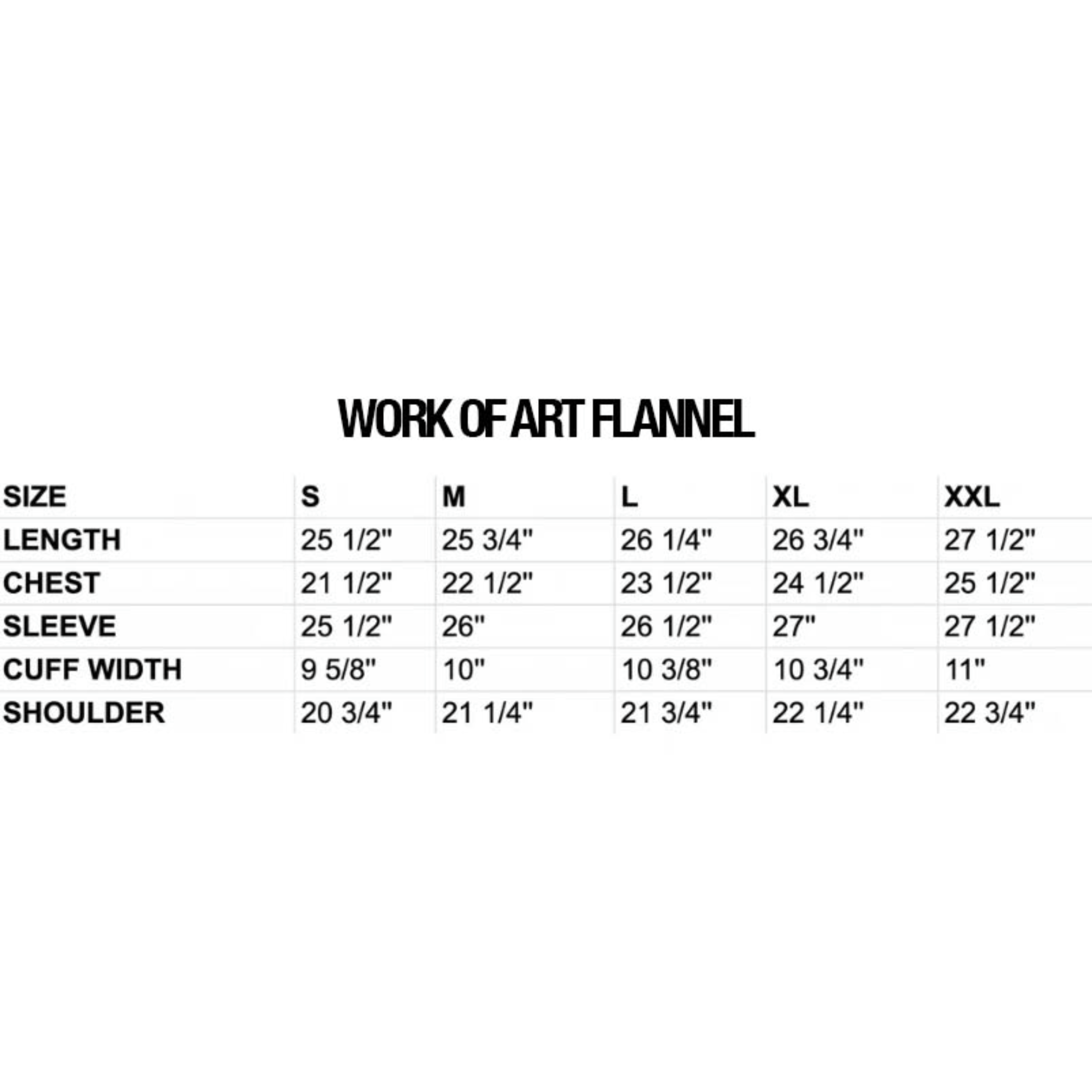 WORK OF ART FLANNEL